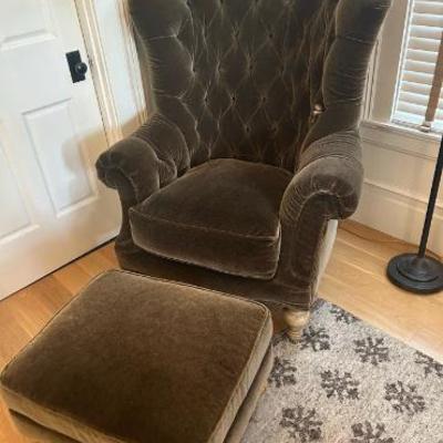Fabulous Mohair oversized chair 