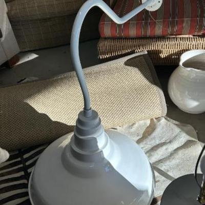 Fantastic oversized white Exterior Farm lights