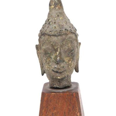 Thai Bronze Head of Buddha, Ayutthaya 18th C.