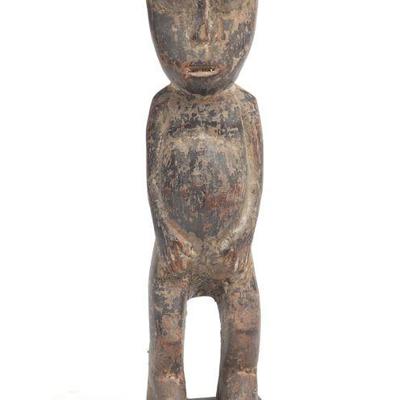 Lobi Male Bateba wood carved figure, 19th-20th c.