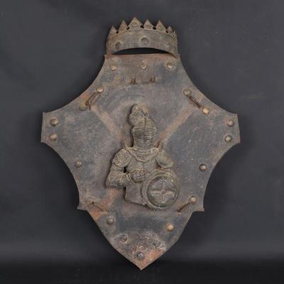 Large Cast Iron Castle Shield