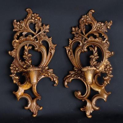 Sirocco Carved Wood Wall Sconces