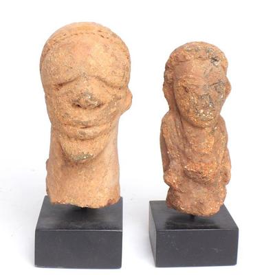 Two Nok Terracotta Sculptures, 500 BCE-200 CE