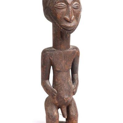 Tall Singiti Male Figure, Wood Carved