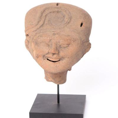 Vera Cruz Smiling Pottery Sonriente Head, 600 - 800 AD