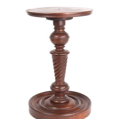 Vintage Side Table with Spiral Detailing