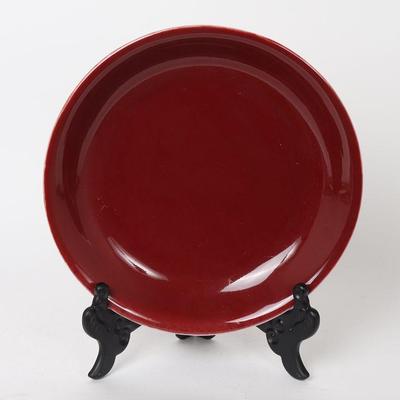Chinese Sang De Boeuf Porcelain Plate