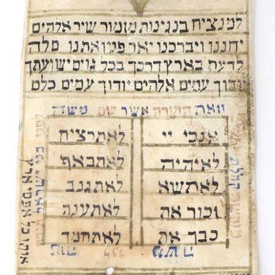 Judaica Parables of Kabbalah on Vellum Manuscript