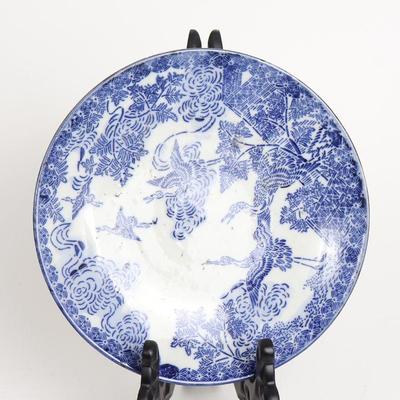 Japanese Blue and White Porcelain Plate