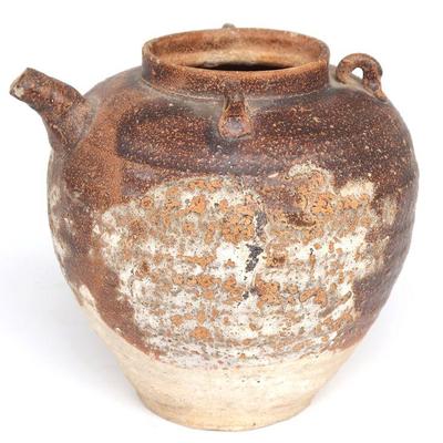 Sung Dynasty Brown Glazed Pottery Teapot
