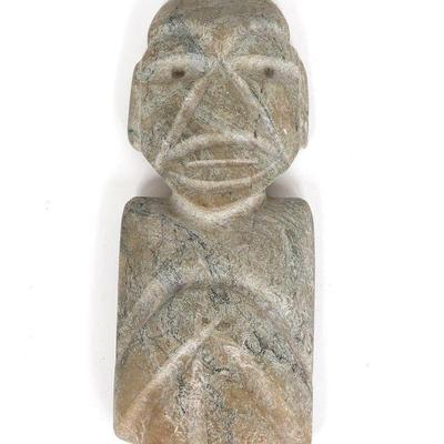 Pre-Columbian Mezcala Greenstone Figure, 800-200 BCE