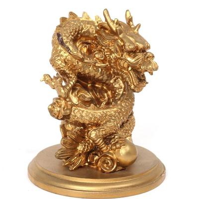 Chinese Gold Painted Dragon Figure