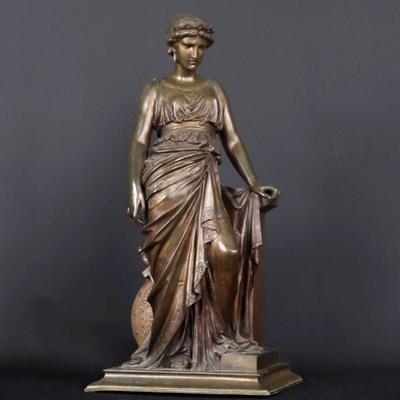Classic French Bronze of Goddess