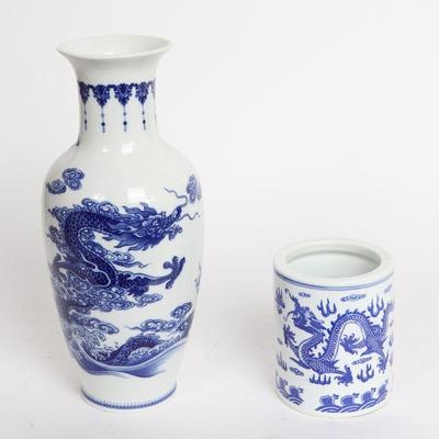 Two Blue and White Chinese Porcelains