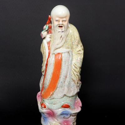 Republic Period Chinese Immortal "Sau" Porcelain Figure
