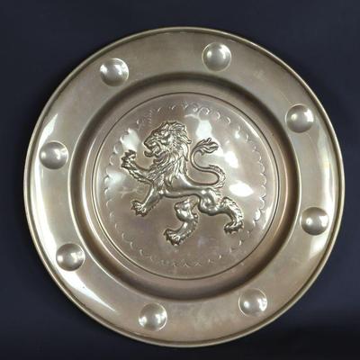 Old Brass Alms Dish