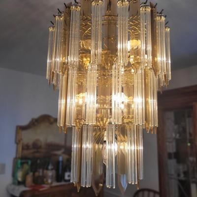 Glass chandelier