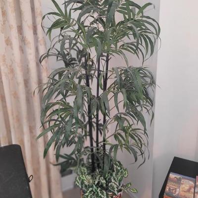 Gorgeous artificial plants and flower arrangements.