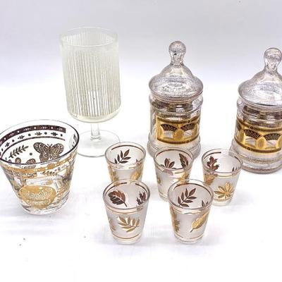 Mid century glassware