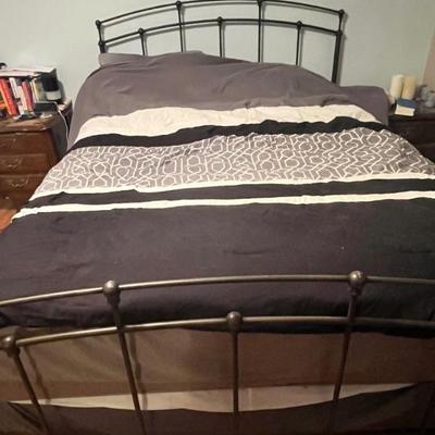 Master Queen Bed and metal frame