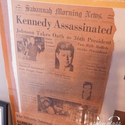 Newspaper of Kennedy Assassination