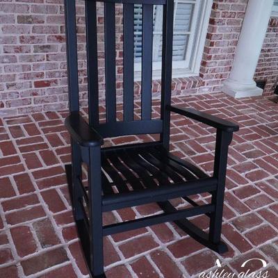 Black rocking chair