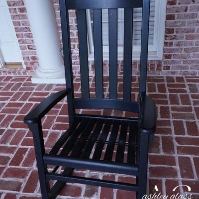 Black rocking chair