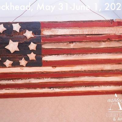 Wood American Flag