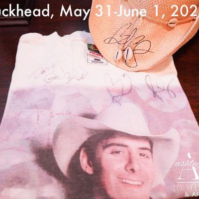 Signed Brad Paisley Hat and Shirt