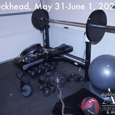 Weight Bench with Handweights