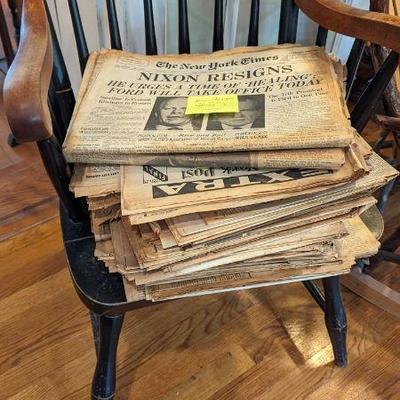 Complete vintage newspapers
