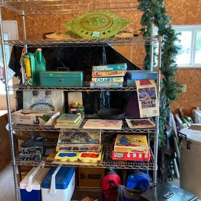 Vintage games & more. Wire rack is NFS