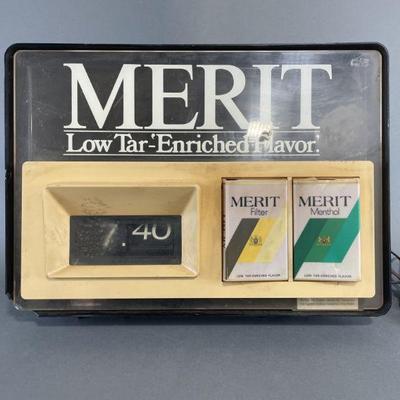 Lot 45 | Merit Cigarette Advertising With Clock