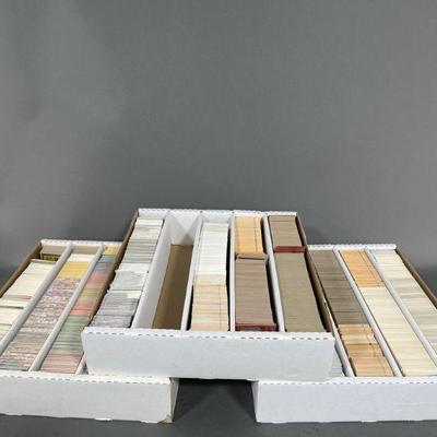 Lot 88 | Boxes of 1980s - 2000s Baseball & Football Cards