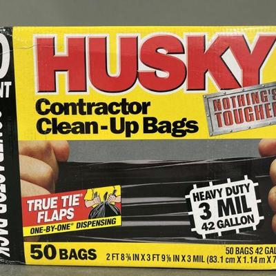 Lot 307 | Husky Heavy Duty 3 Mil 42 Gallon 50 Bags