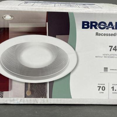 Lot 254 | Broan Recessed Fan with Light 744