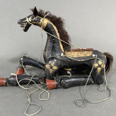 Lot 96 | Burmese Hand Carved Wood Horse Puppet