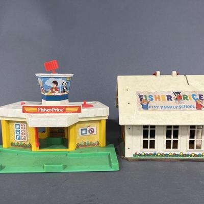 Lot 104 | Fisher Price Play Family School and Airport
