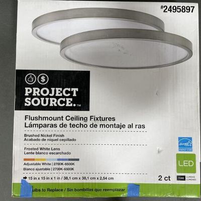 Lot 250 | Project Source LED Flushmount Light Fixtures