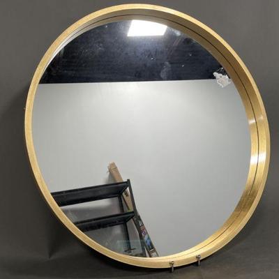 Lot 267 | Large Round Mirror with Gold Painted Frame
