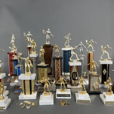 Lot 76 | Vintage Metal Trophies With Marble Bases