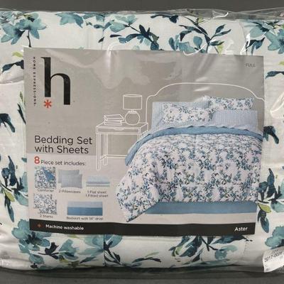 Lot 179 | Home Expressions Full Bedding Set with Sheets