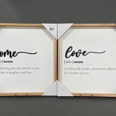 Lot 222 | Set of Love and Home Signs Prinz at Home
