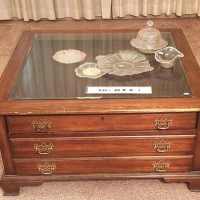 Shadowbox coffee table