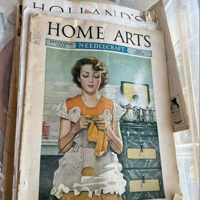 Vintage Magazines: Vogue, Harpers Bazaar, Ladies Home Journal, Home Arts, Victoria