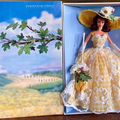1996 Summer Splendor Barbie Enchanted Seasons Collection Barbie Doll New In Box 
