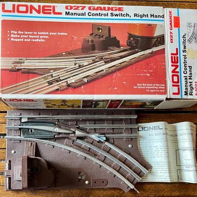 Vintage Lionel 027 Gauge Manual Control Switch In Original Box W Paperwork