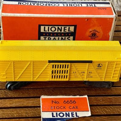 Vintage Lionel Number 6656 Stock Car Train In Original Box 