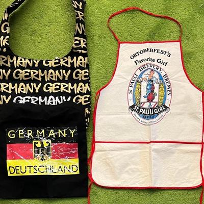 Oktober Fest Favorite Girl Apron With (2) Germany Tote Bags