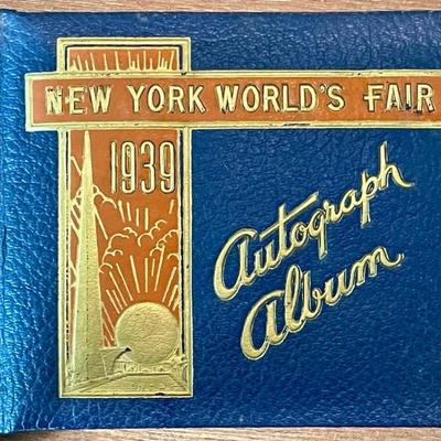 1939 New York World's Fair Autograph Album (never Used) 